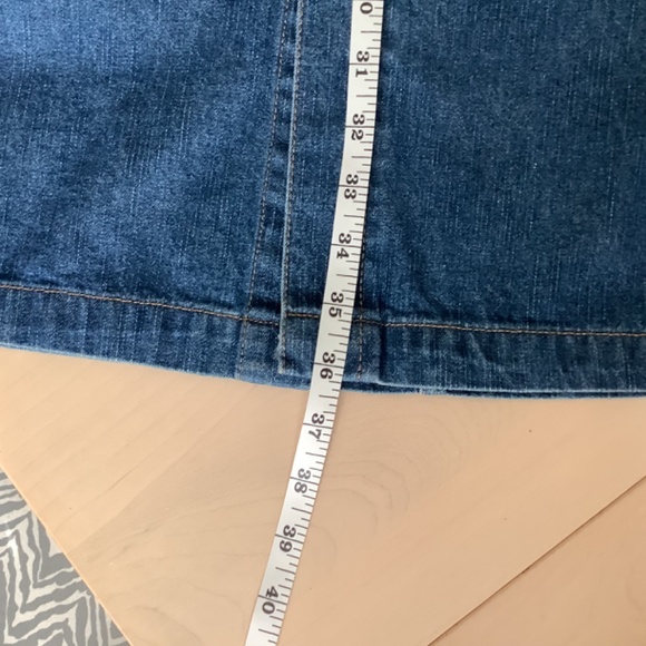 White Stagg Maxi Jean Skirt Size 14 - Picture 5 of 7